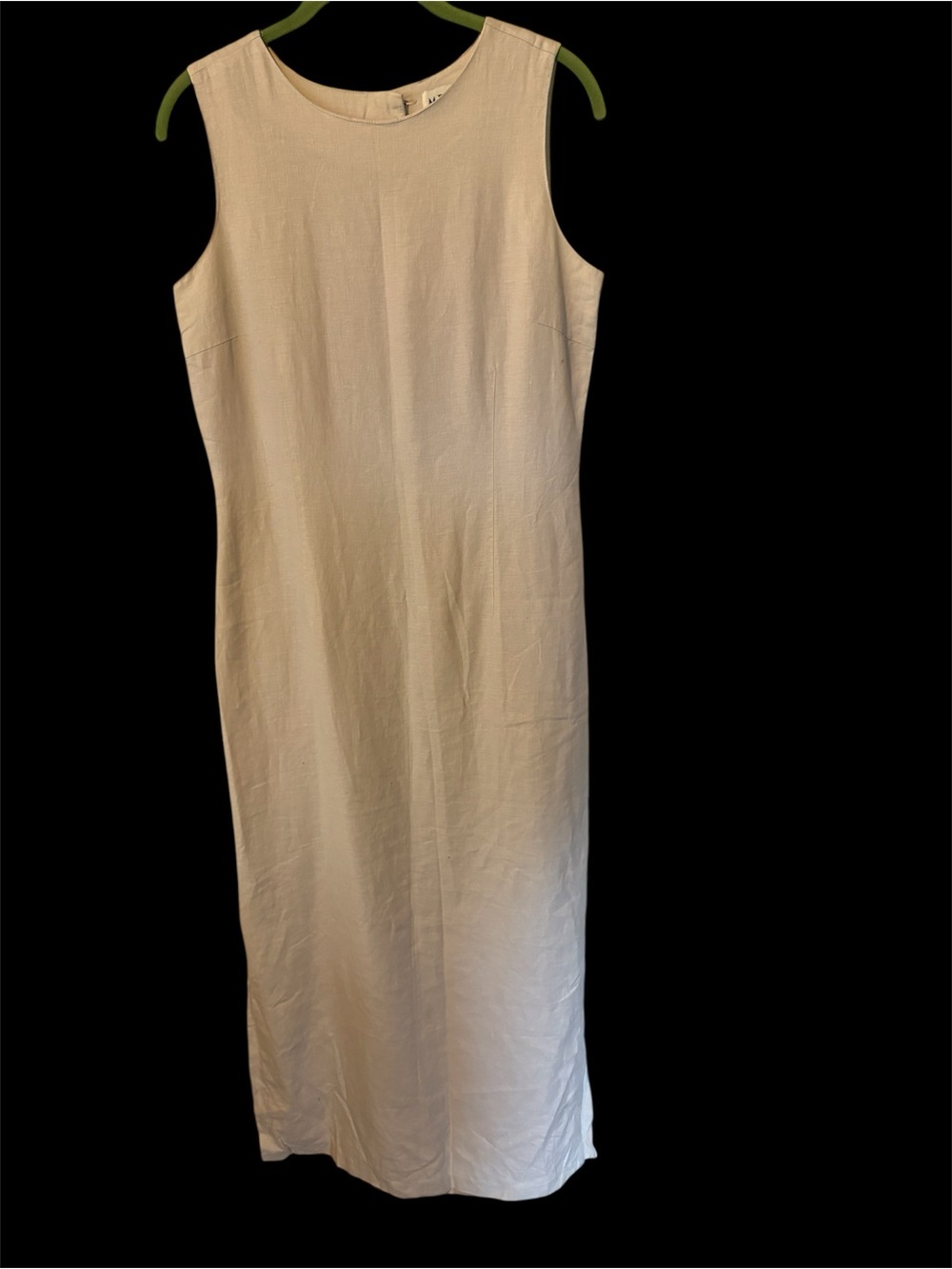 Merona Khaki Sleeveless Linen Maxi Dress
